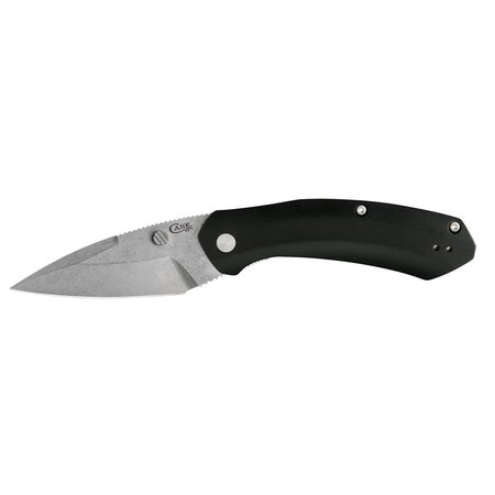 CASE CUTLERY Knife, Case Black Anodized Aluminum Westline S35VN Blade 36550